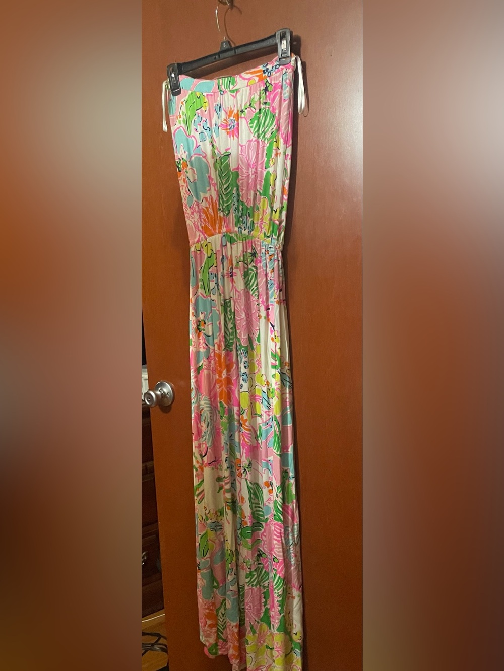 Lilly Pulitzer Pink, Green, Blue Floral Print Dress